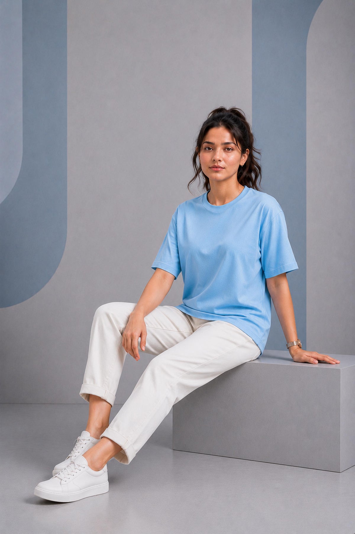 Sky Blue Oversized T-Shirt