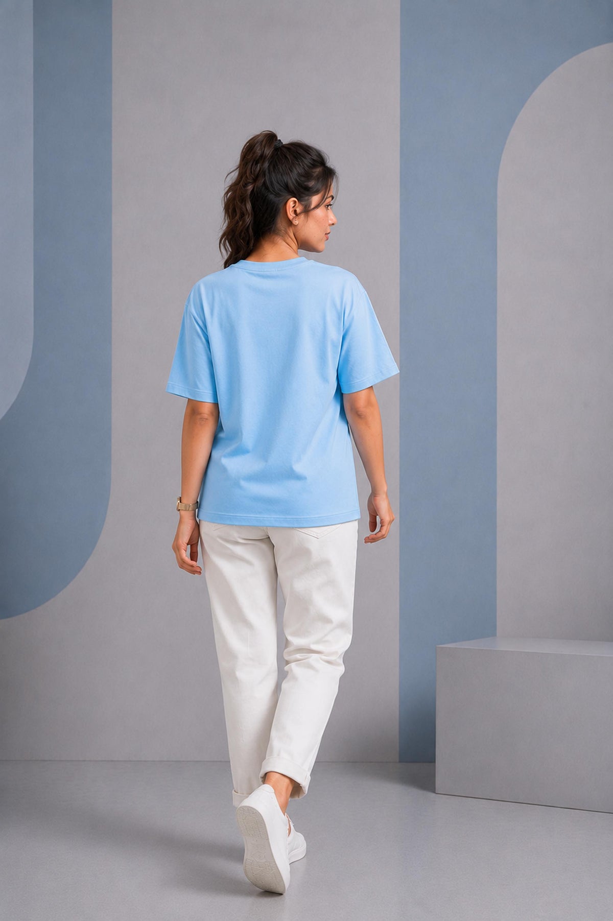 Sky Blue Oversized T-Shirt
