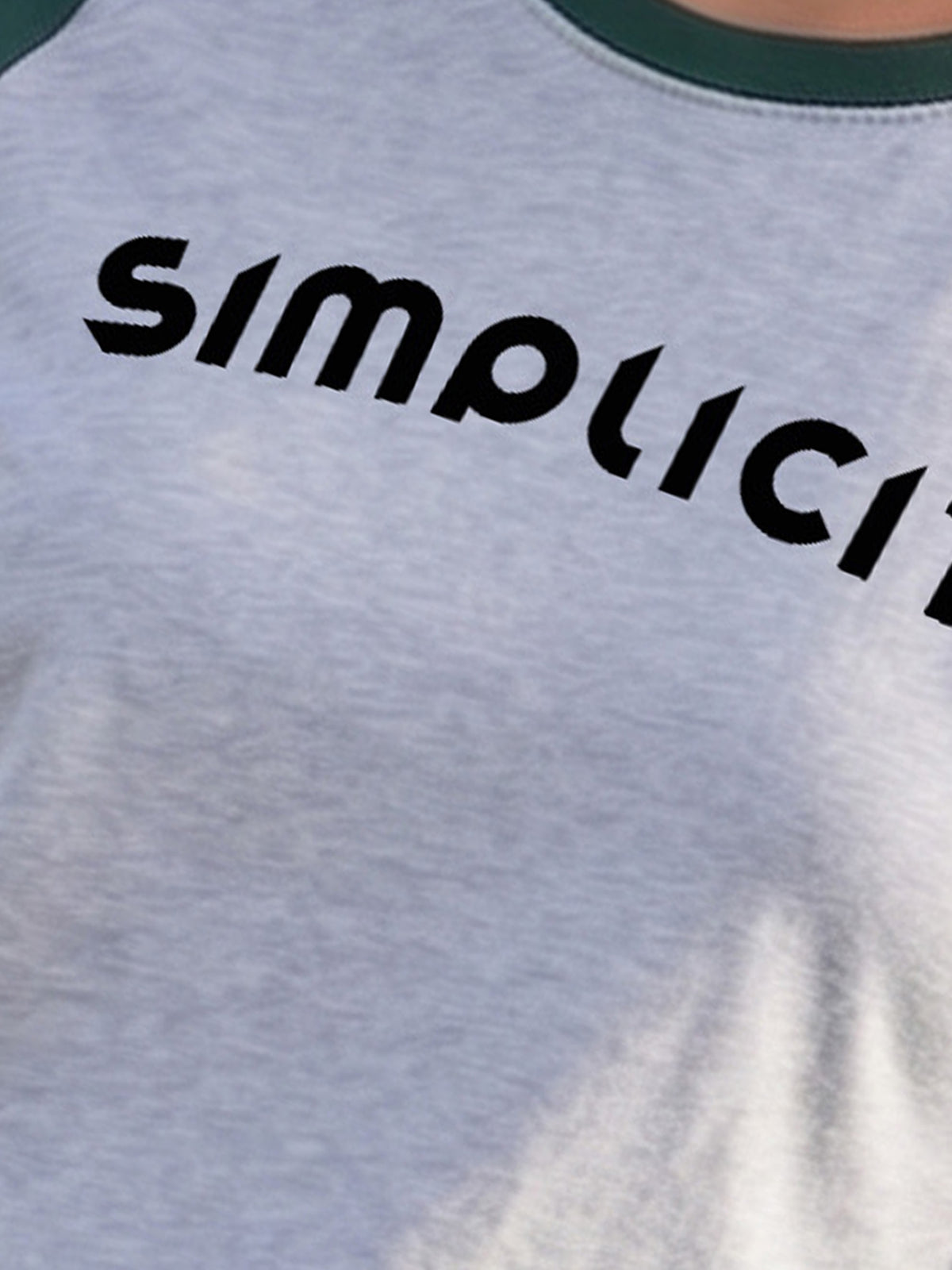 Graphic Raglan Sleeve Simplicity