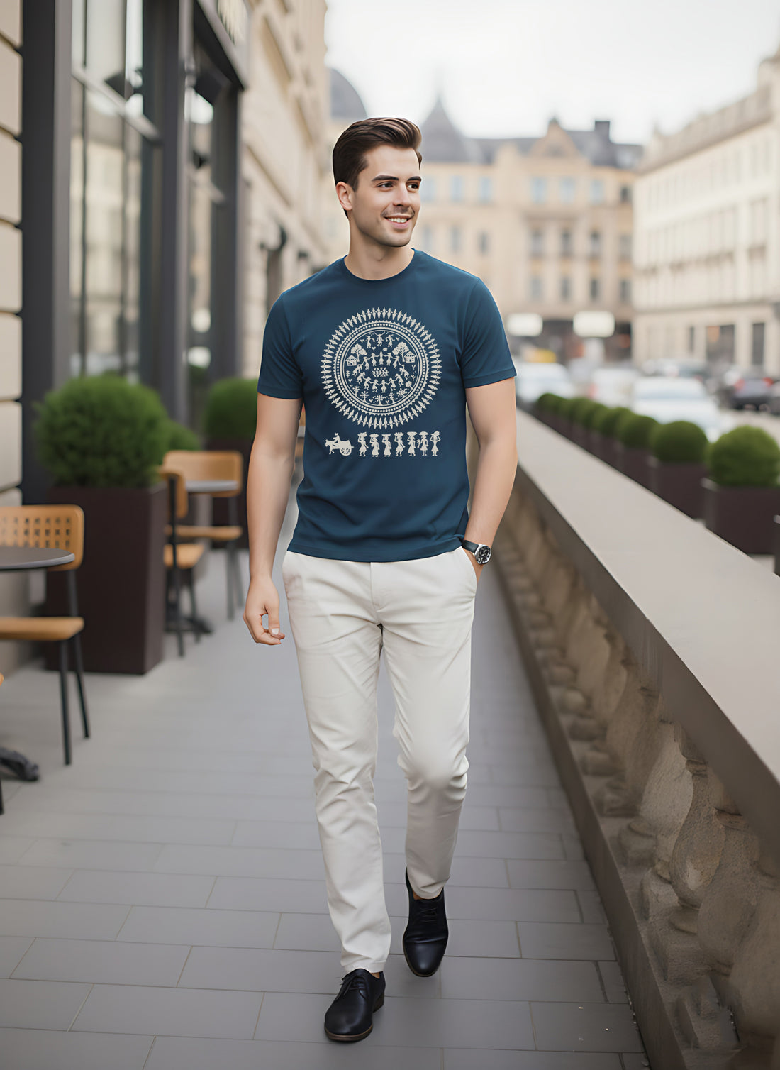 Mens Graphic Regular Half Sleeve T Shirt