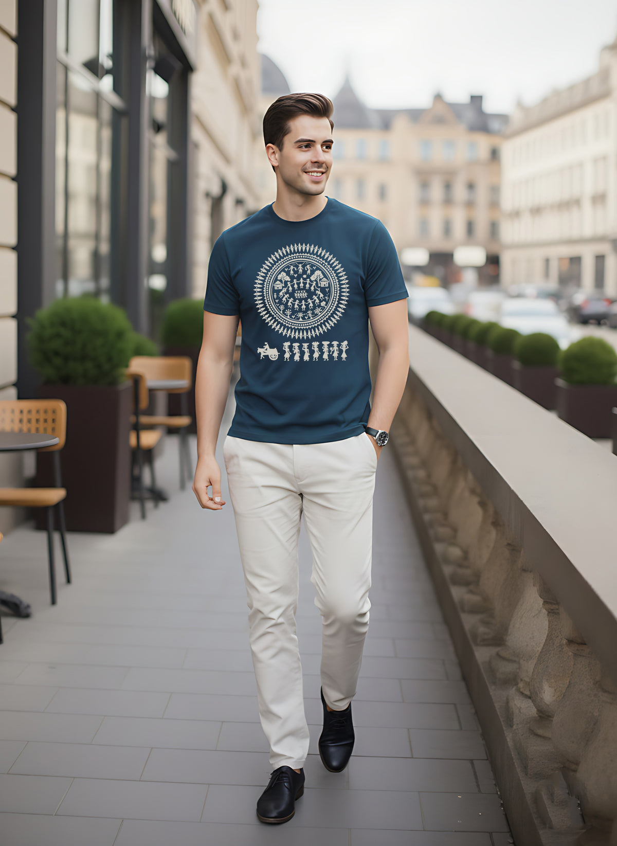 Mens Graphic Regular Half Sleeve T Shirt