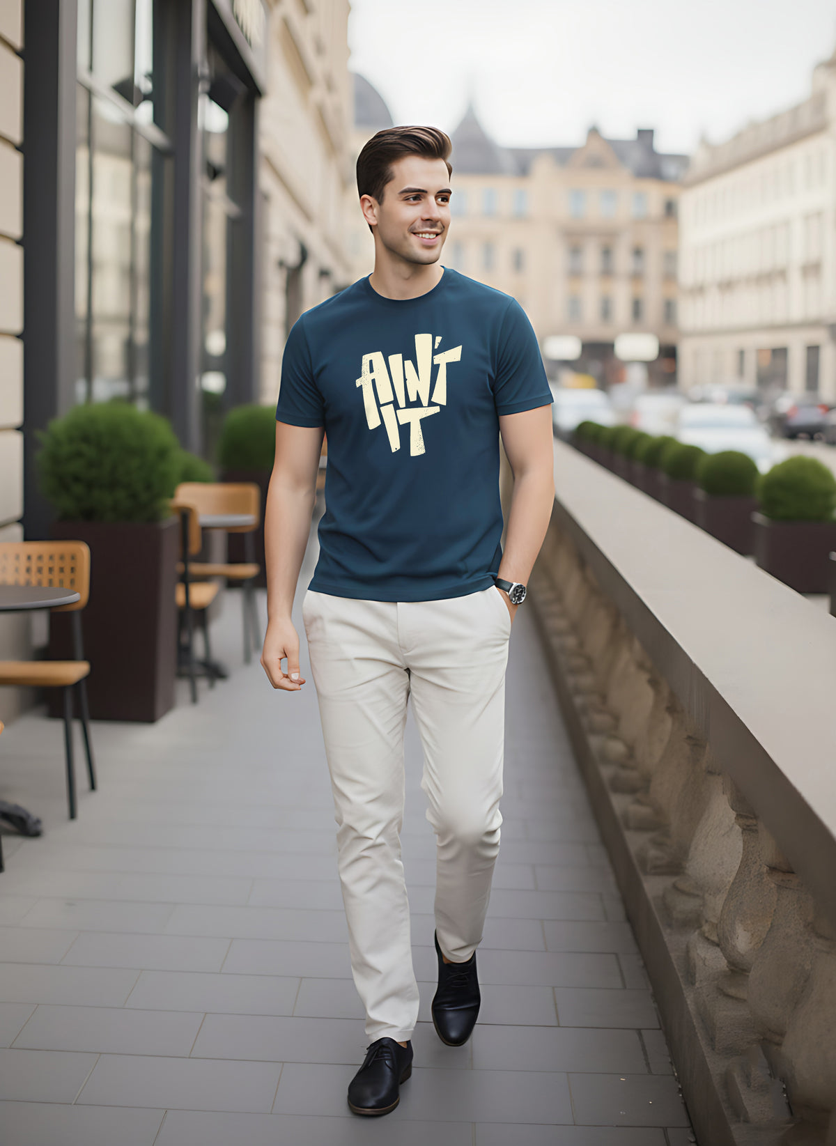 Mens Graphic Regular Half Sleeve T-Shirts