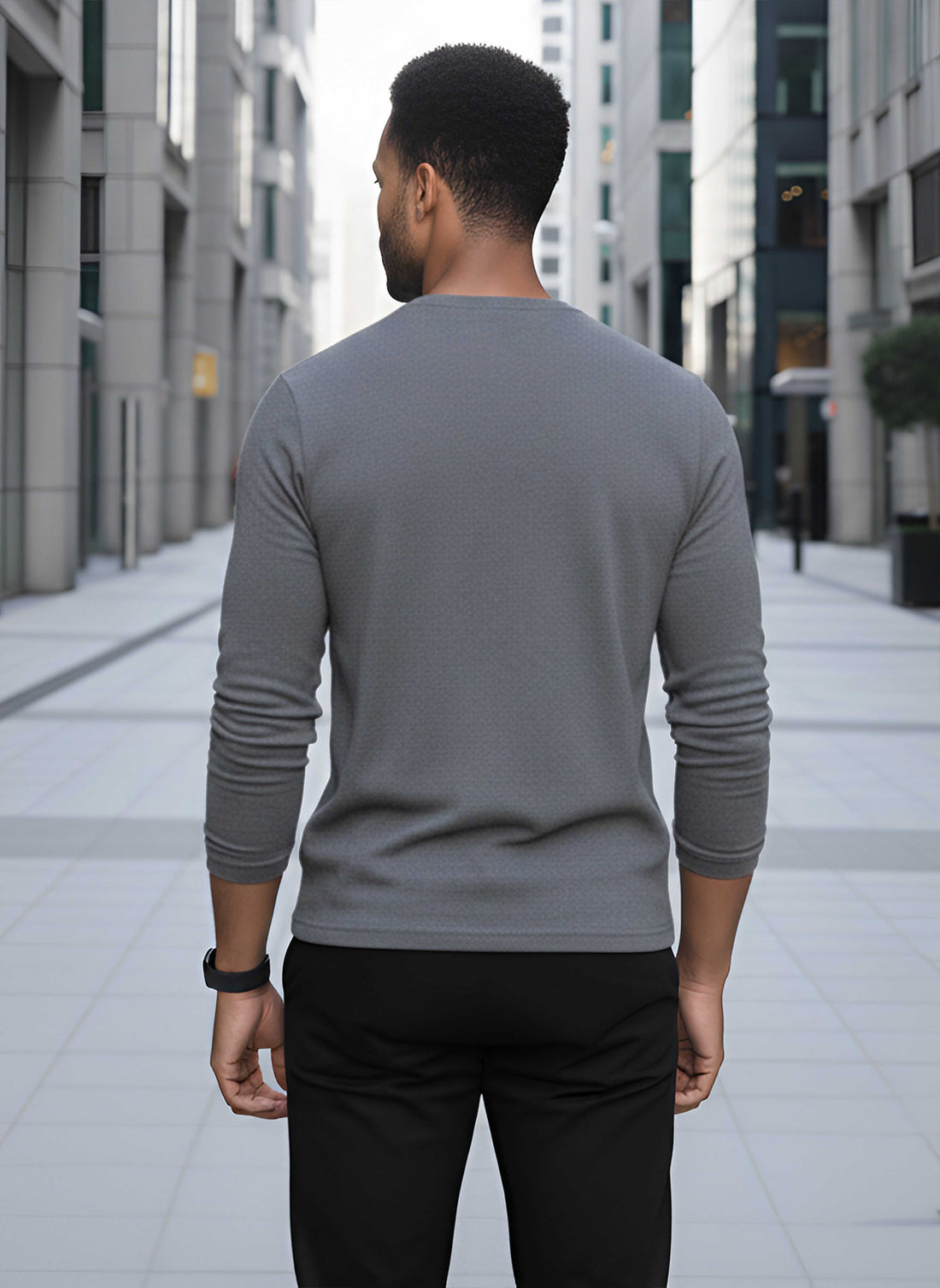 Long Sleeve Andhra Melane  T-Shirt