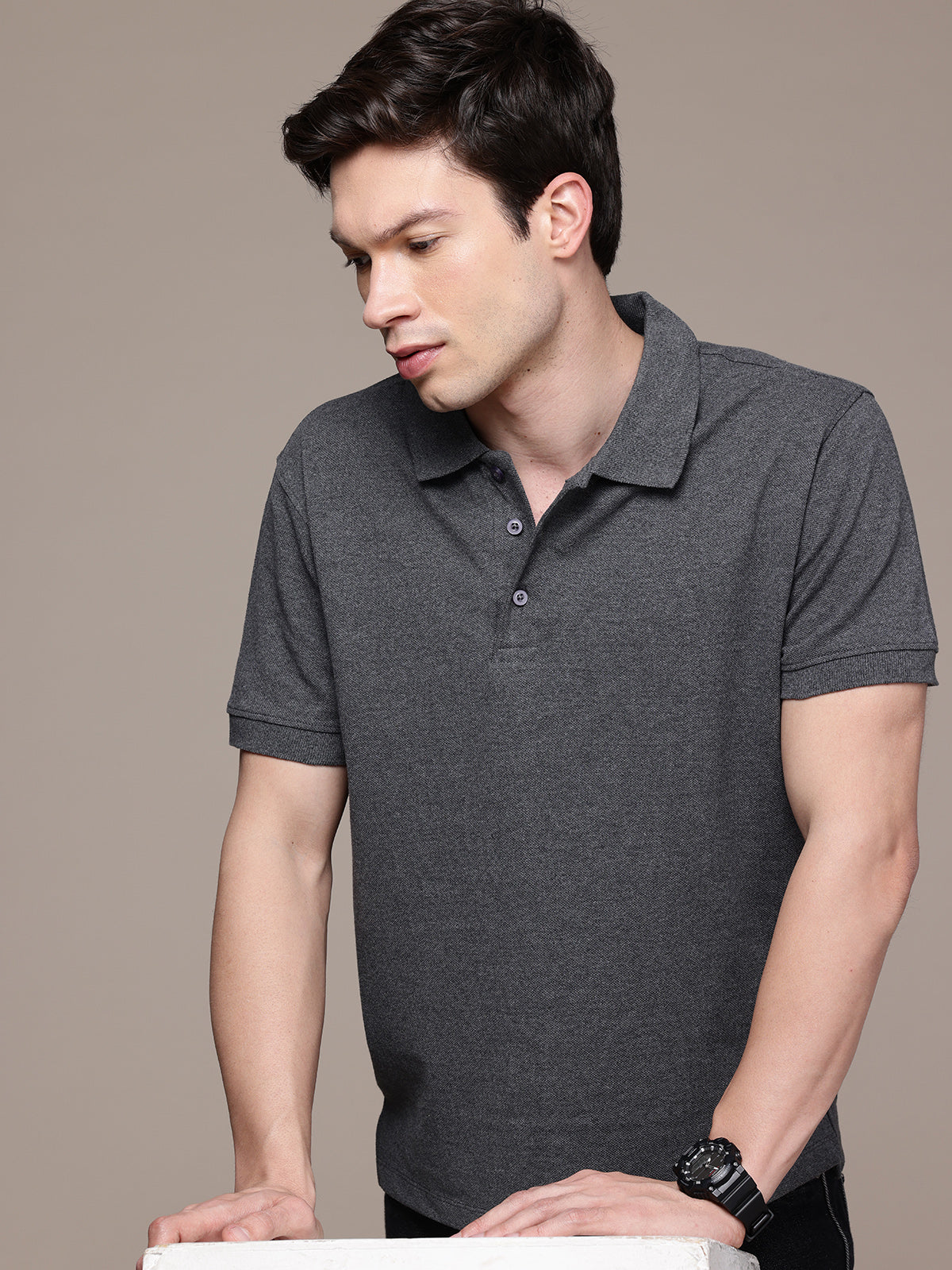 Graphic Polo HeadPhone Print T-Shirt