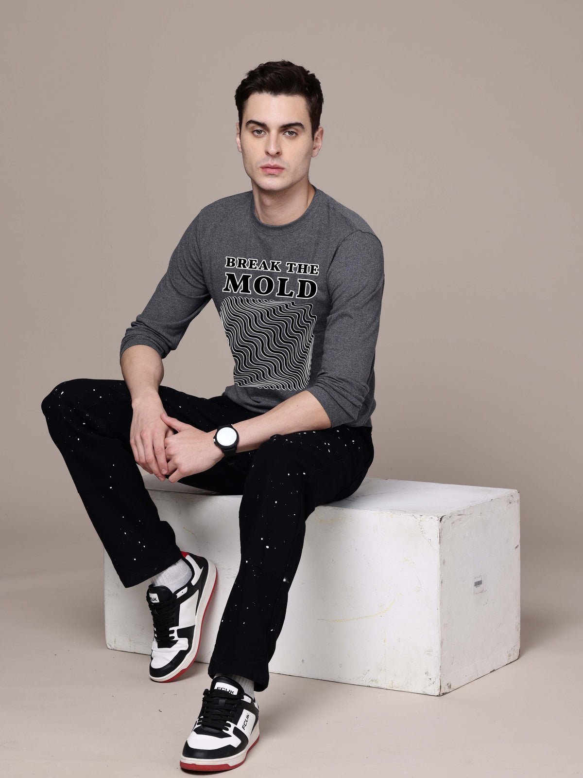 Mens Garphic Long Sleeve T-Shirts