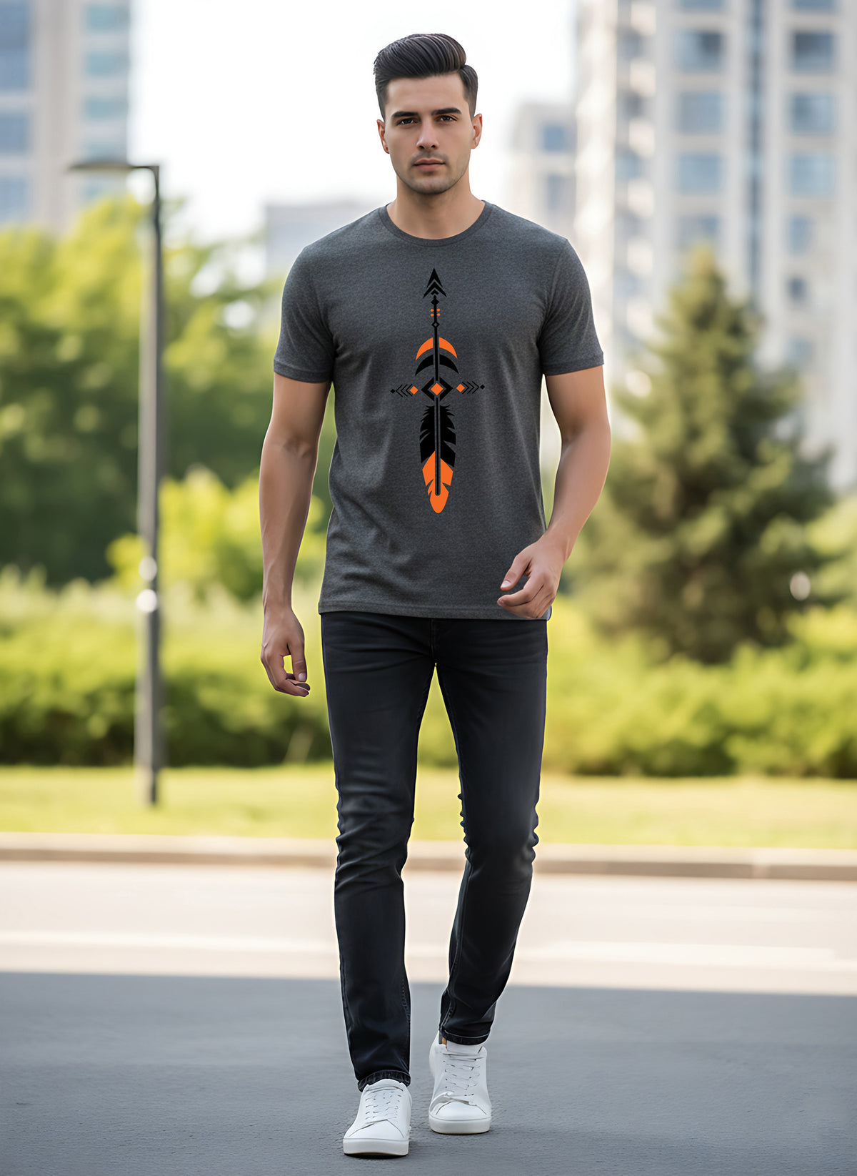 Mens Graphic Regular Half Sleeve T-Shirts