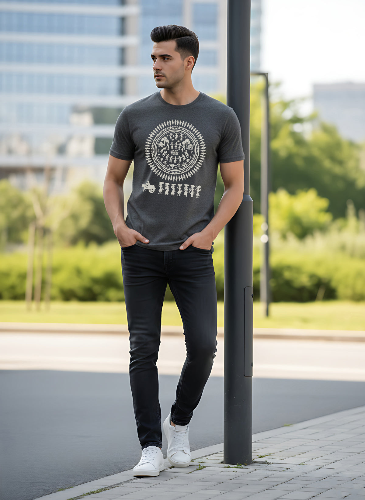 Mens Graphic Regular Half Sleeve T Shirt