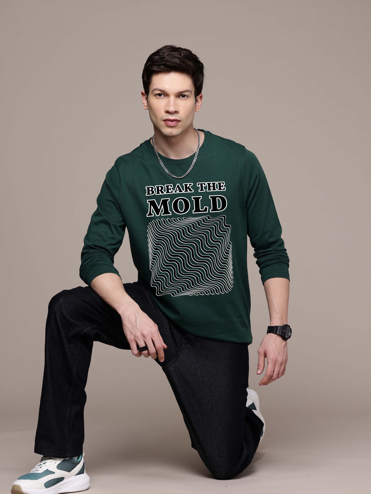 Mens Garphic Long Sleeve T-Shirts