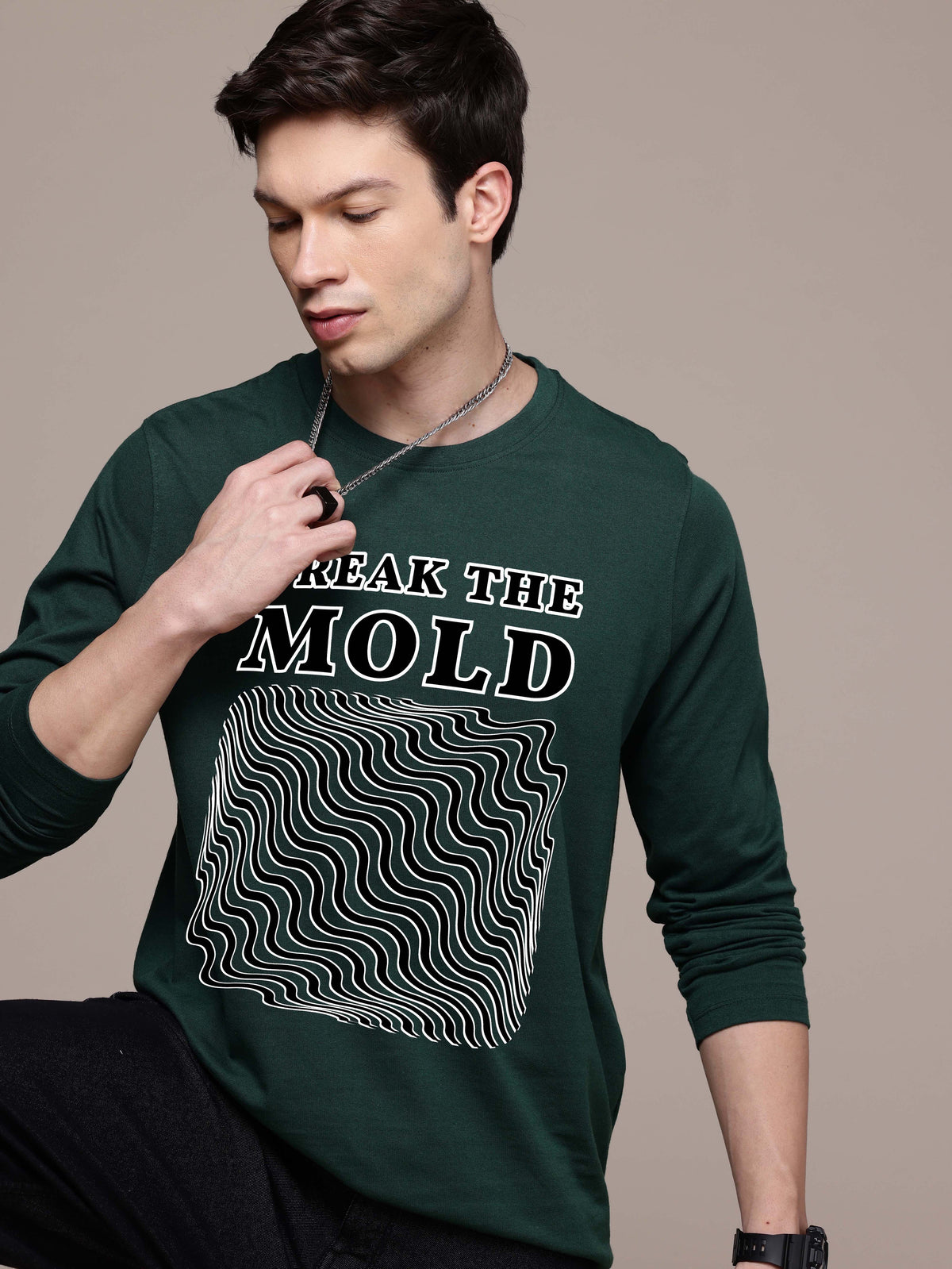 Mens Garphic Long Sleeve T-Shirts
