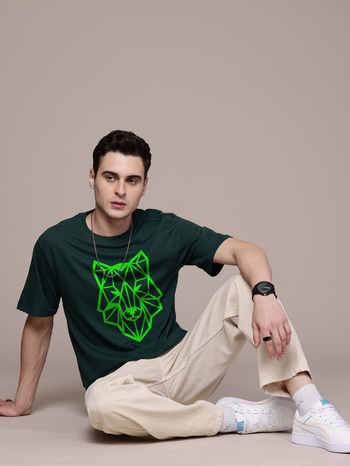 Graphic Oversized Lion Tshirt
