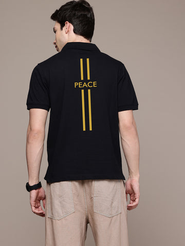 Graphic Polo Peace Print T-Shirt
