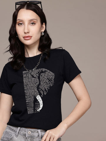 Half Sleeve Womens Regular T-Shirt