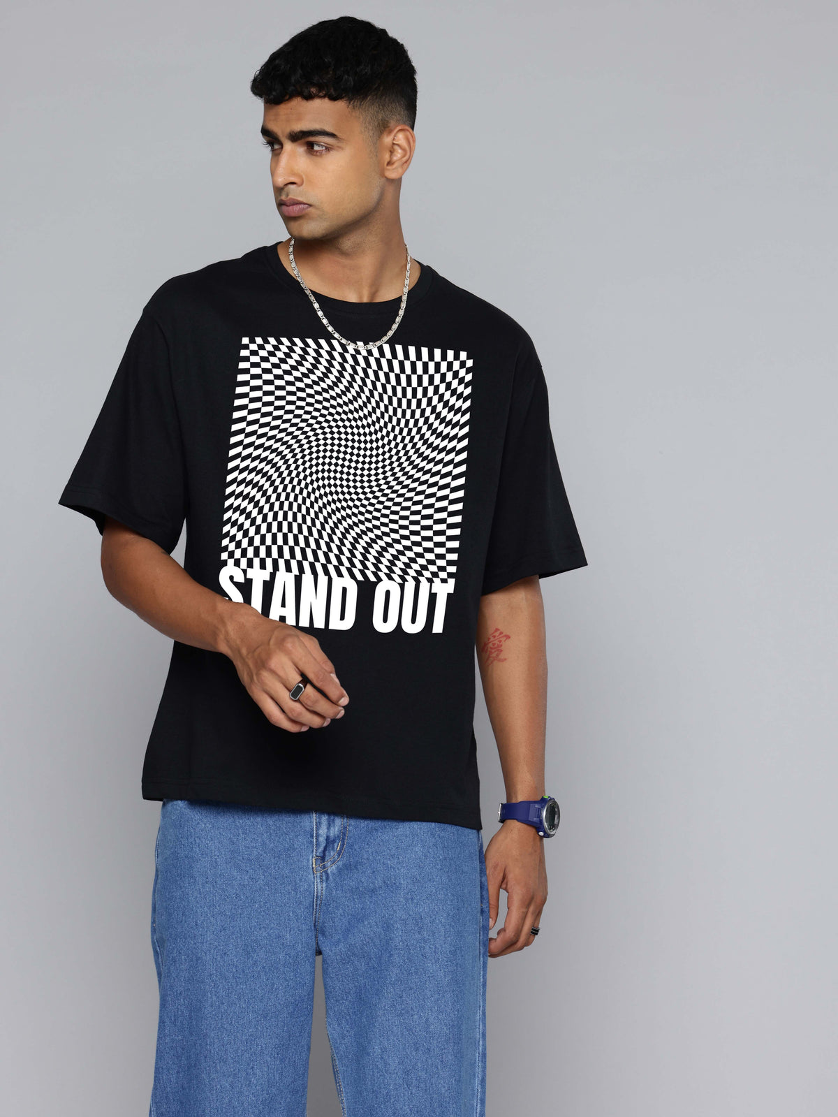Graphic Oversized Stand Out Print Tshirt