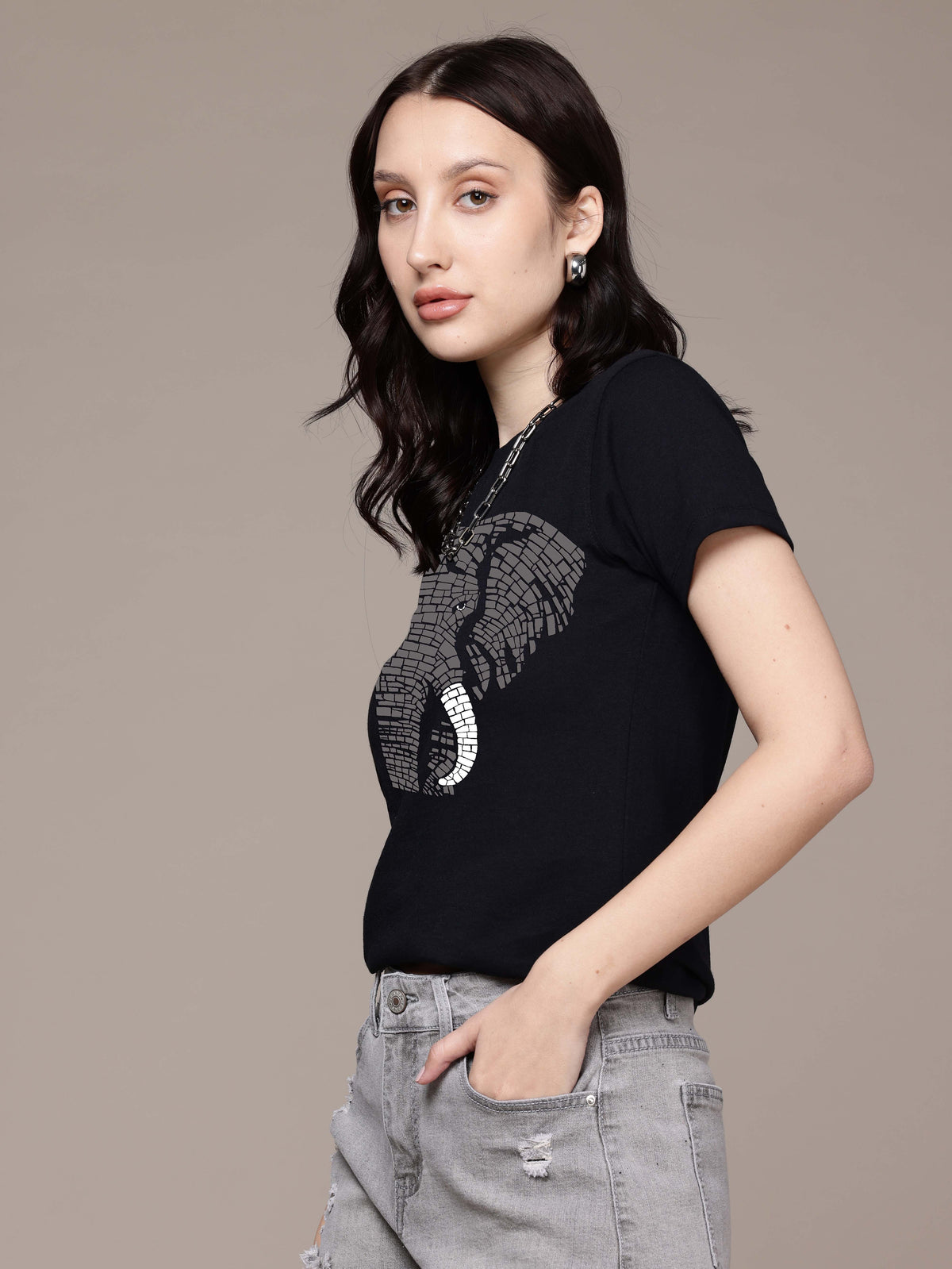 Half Sleeve Womens Regular T-Shirt