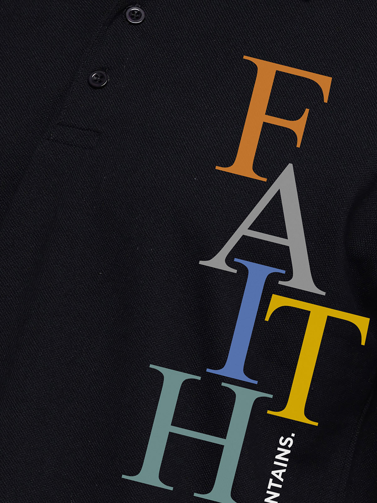 Graphic Polo Faith Print T-Shirt