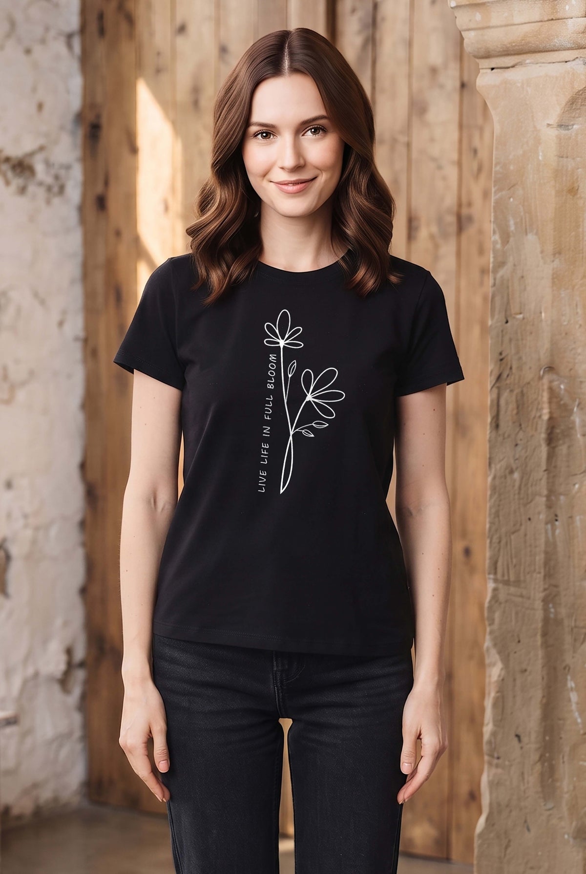Half Sleeve Womens Regular T-Shirt