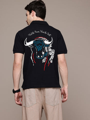 Graphic Polo Feel the power Print T-Shirt