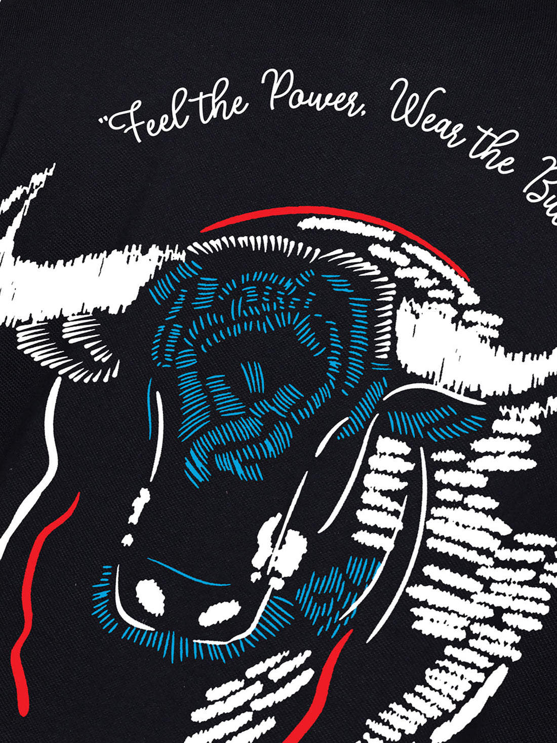 Graphic Polo Feel the power Print T-Shirt