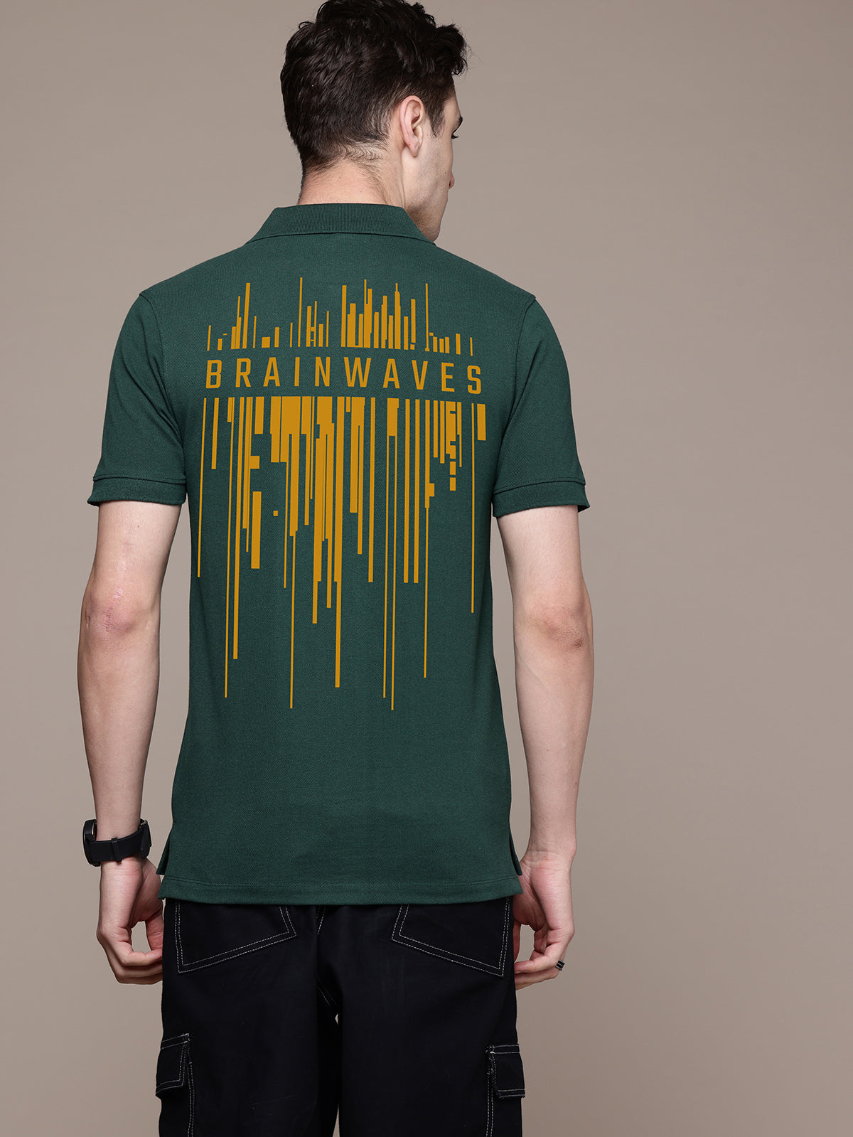 Graphic Polo Brainwaves Print T-Shirt