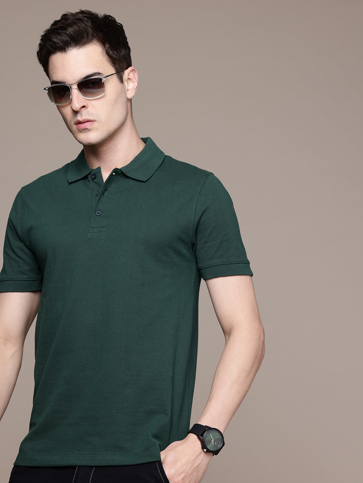 Graphic Polo Brainwaves Print T-Shirt