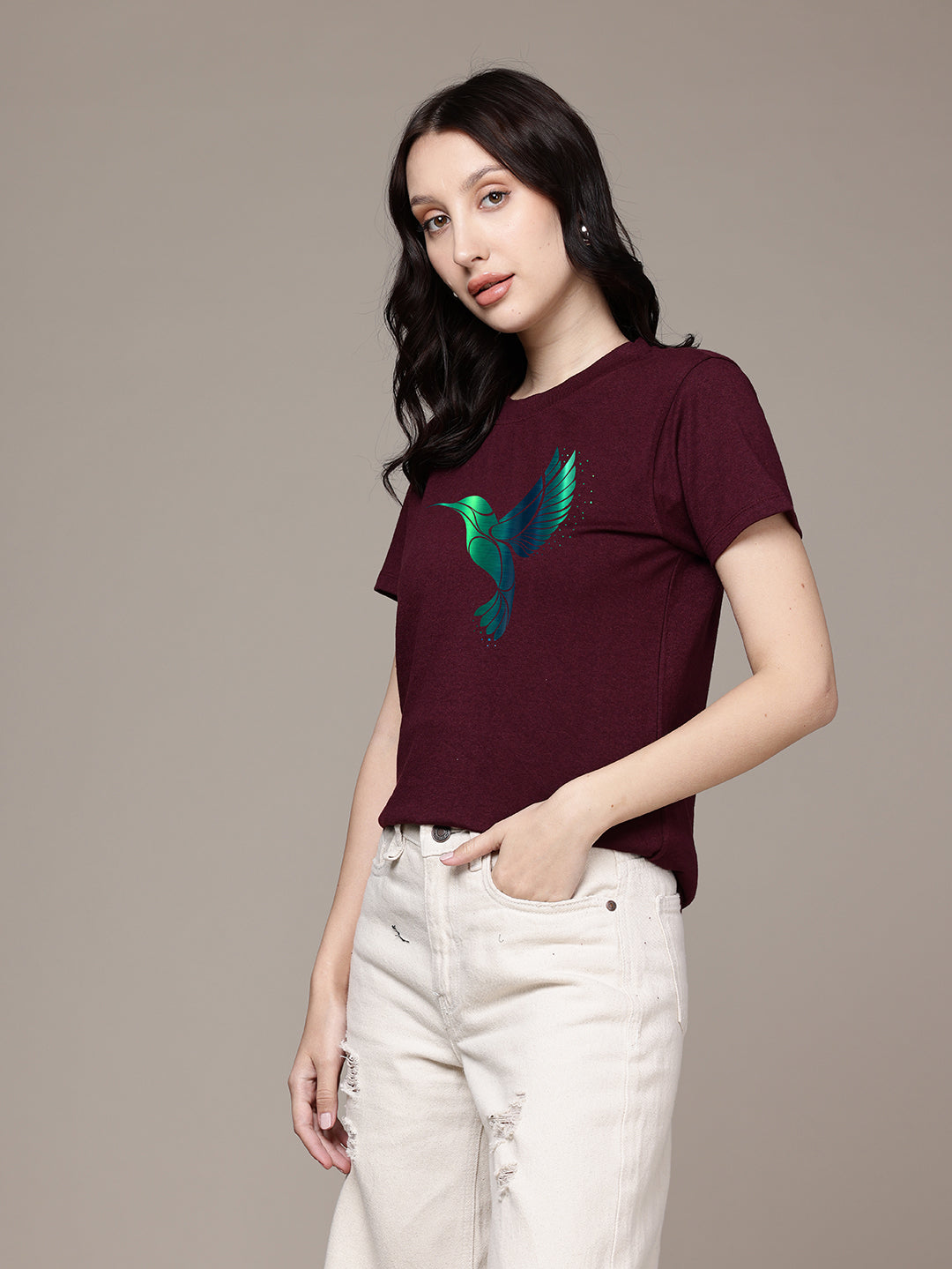 Half Sleeve Womens Regular T-Shirt