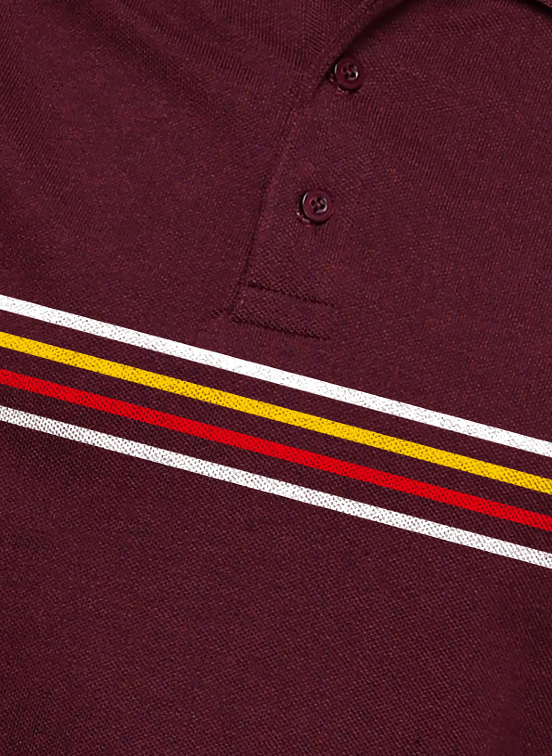 Graphic Polo Stripe Print T-Shirt