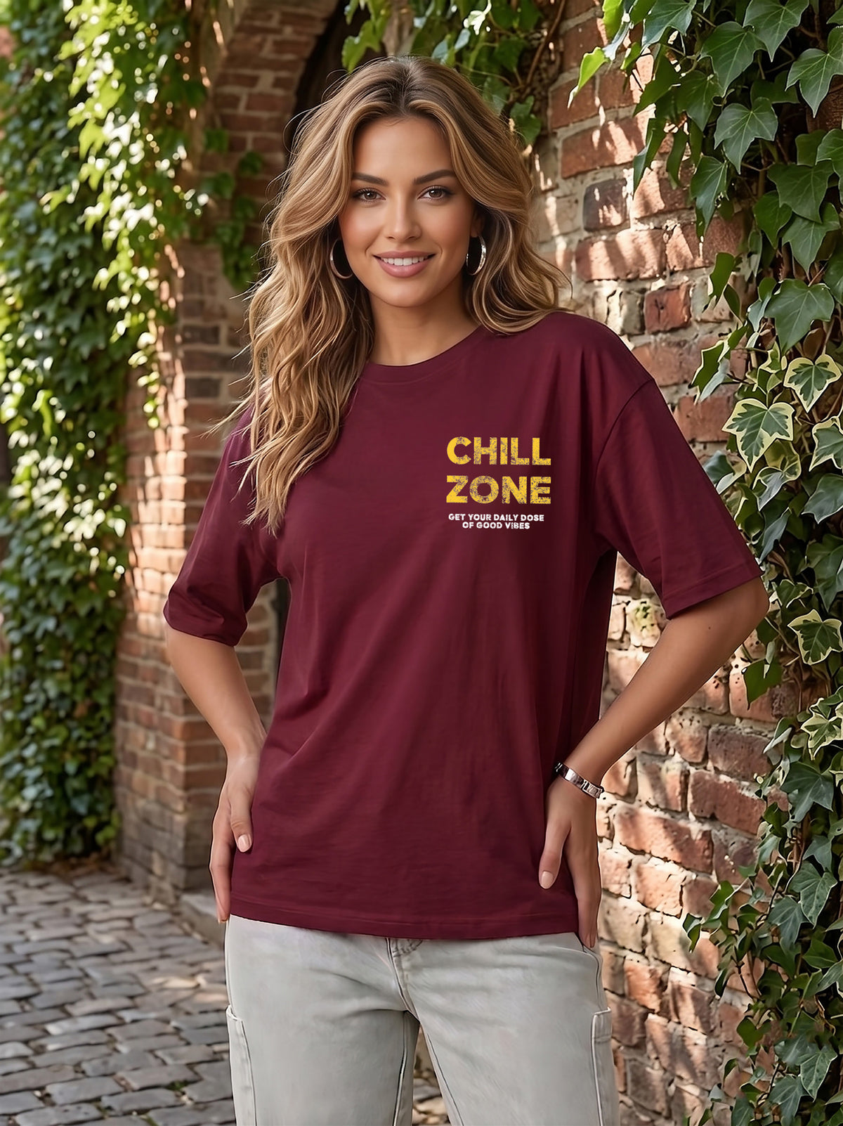 Graphic Oversized T-Shirt Chill