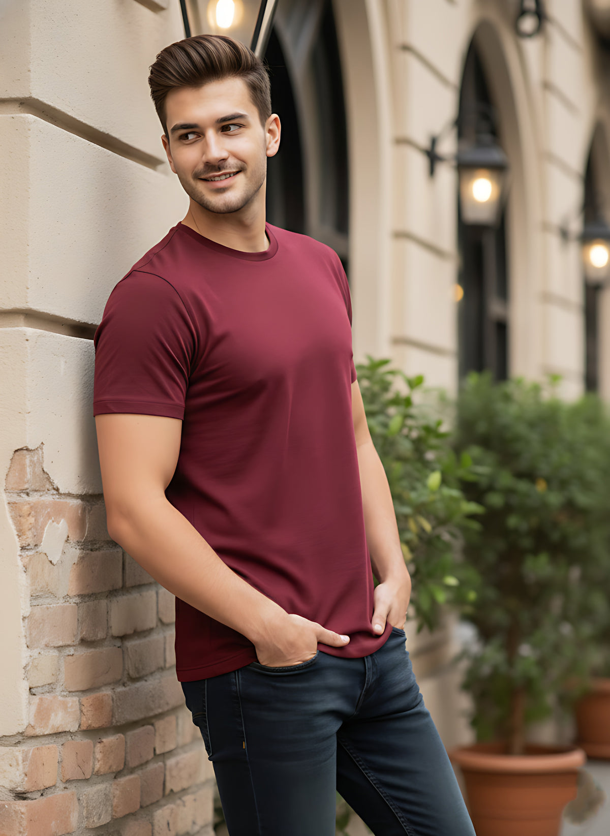 Mens Graphic Regular Half Sleeve T Shirt