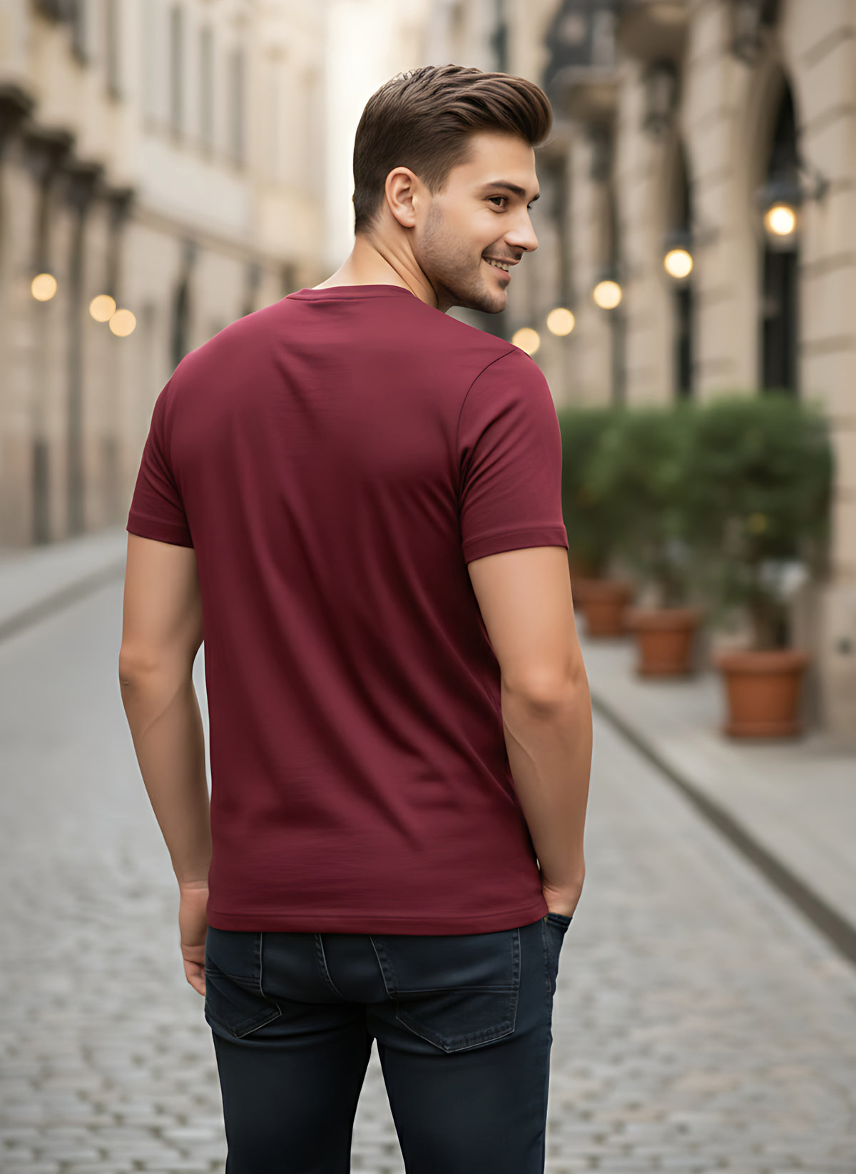 Mens Graphic Regular Half Sleeve T Shirt