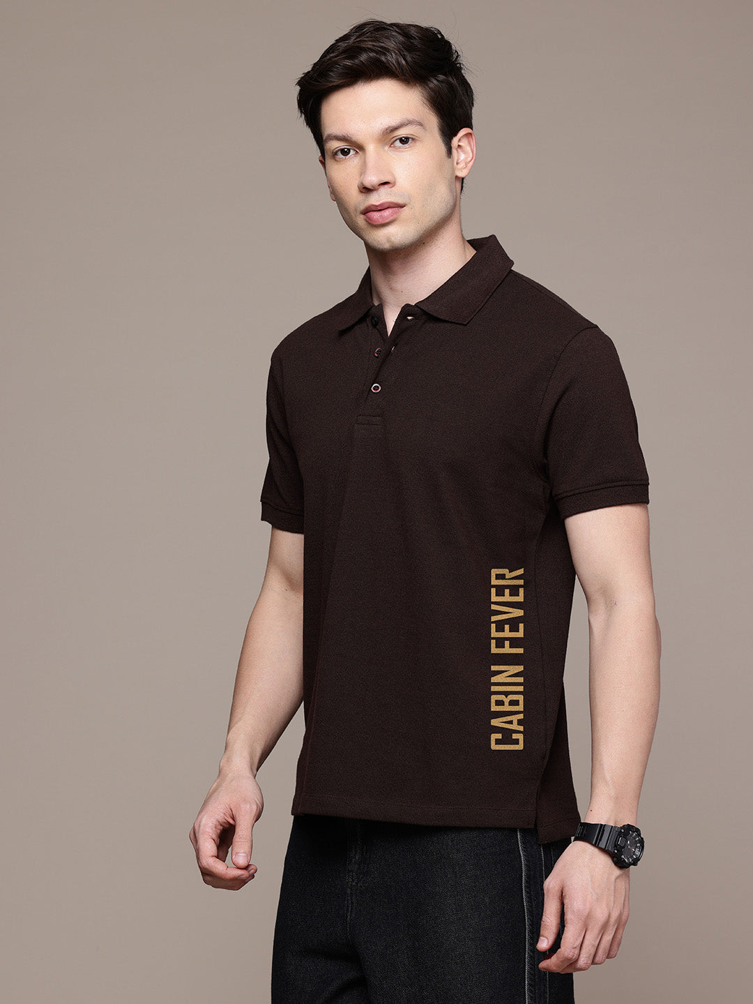 Graphic Polo Cabin Fever Print T-Shirt