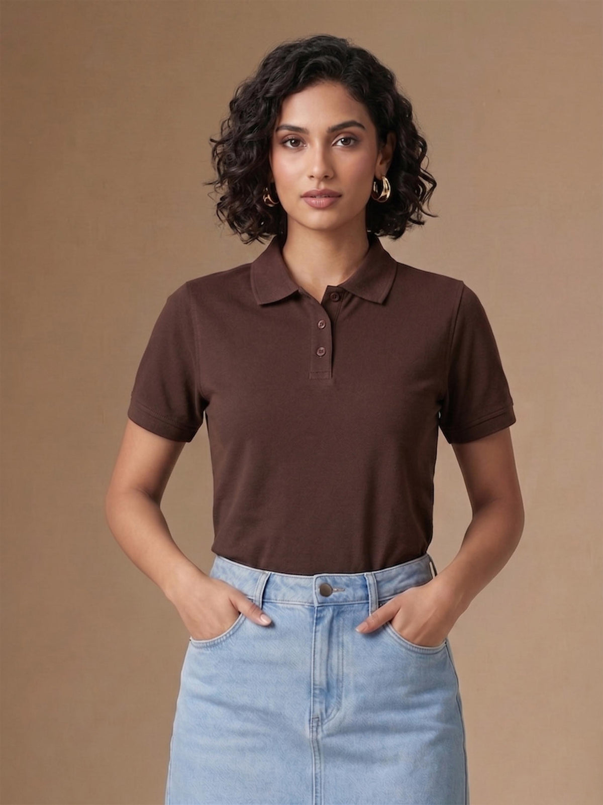 Coffee Brown Polo T-Shirt