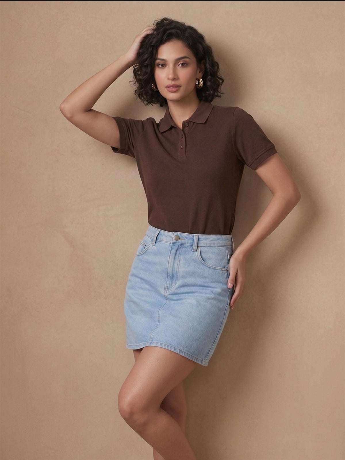 Coffee Brown Polo T-Shirt