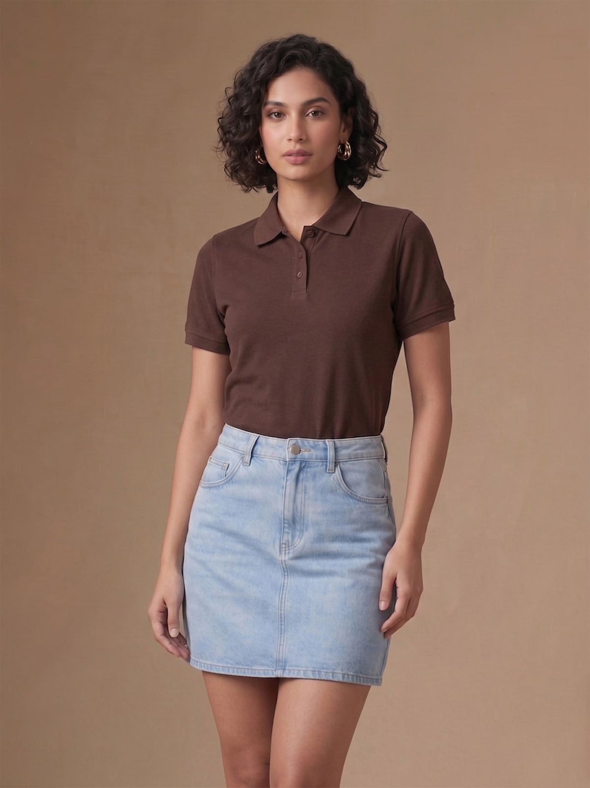 Coffee Brown Polo T-Shirt