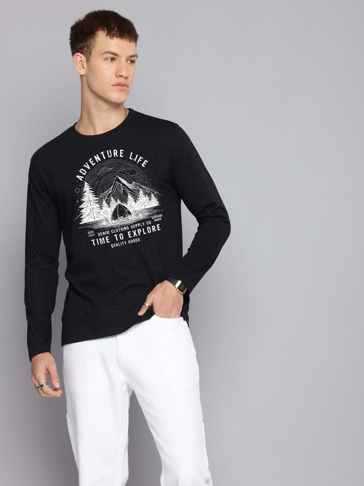 Mens Graphic Long Sleeve