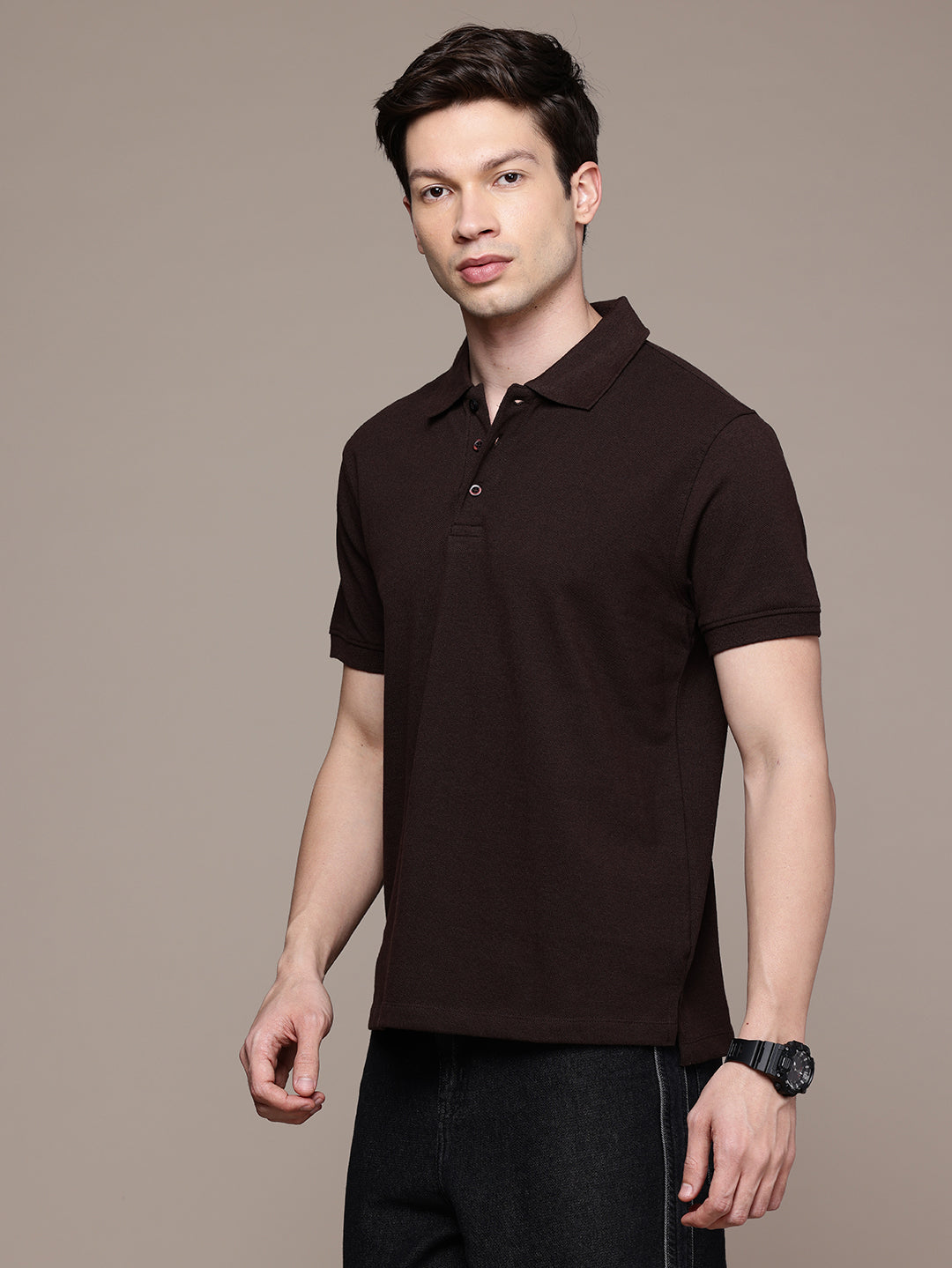 Graphic Polo Print Backside T-Shirt