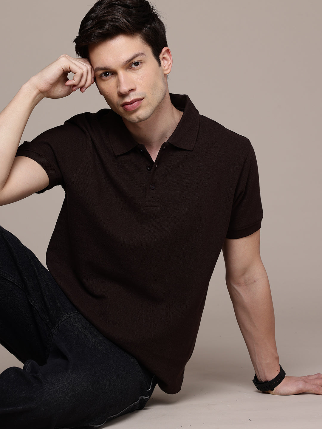 Graphic Polo Print Backside T-Shirt