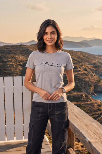 Half Sleeve Womens Regular T-Shirt