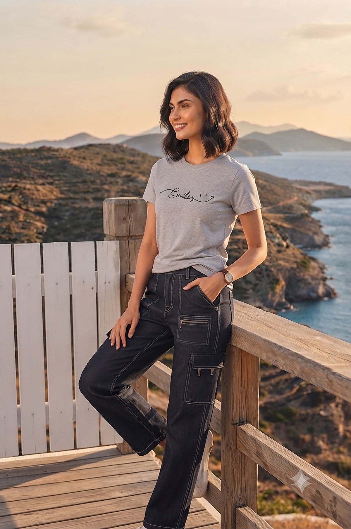 Half Sleeve Womens Regular T-Shirt