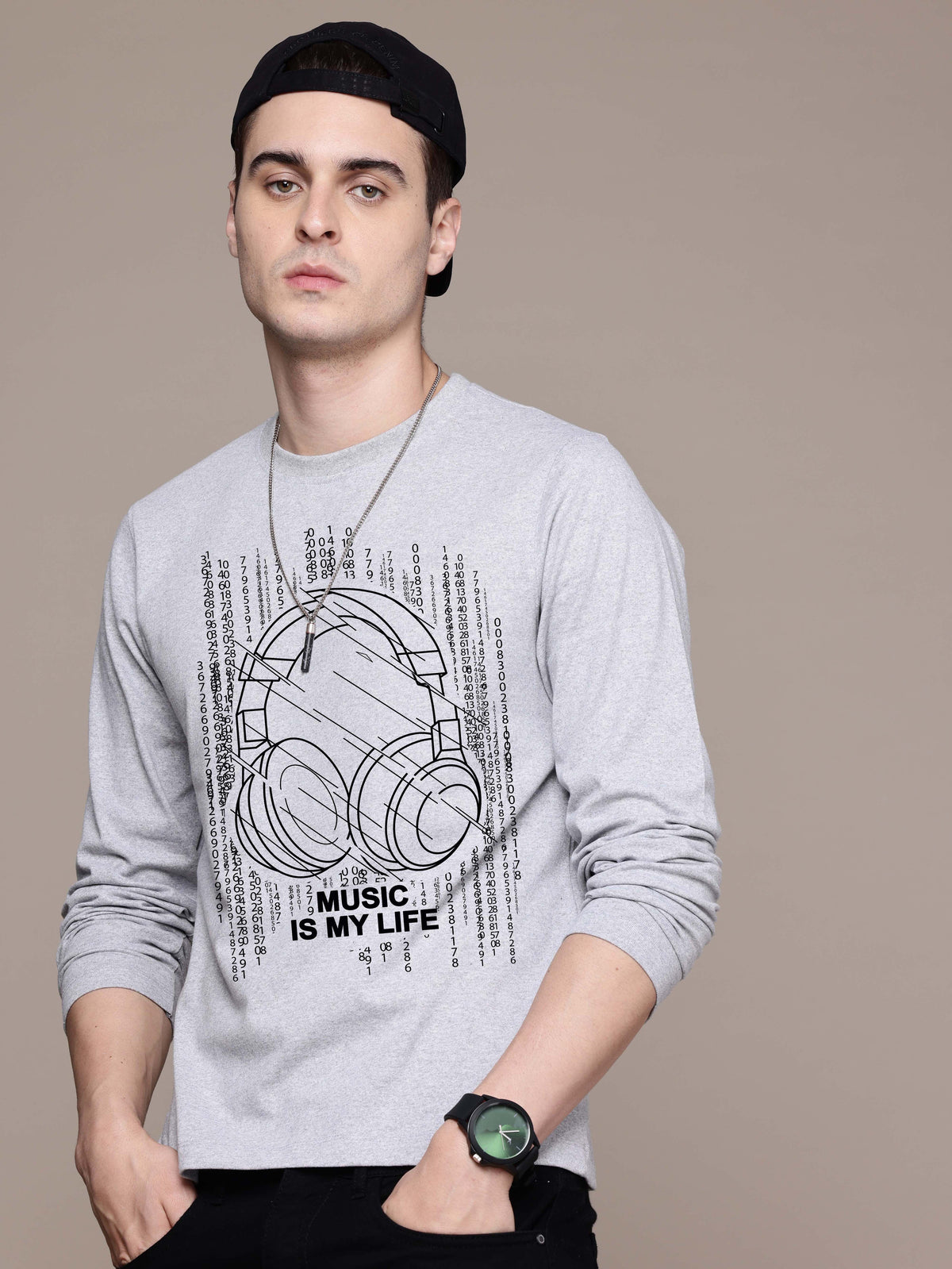 Mens Graphic Long Sleeve