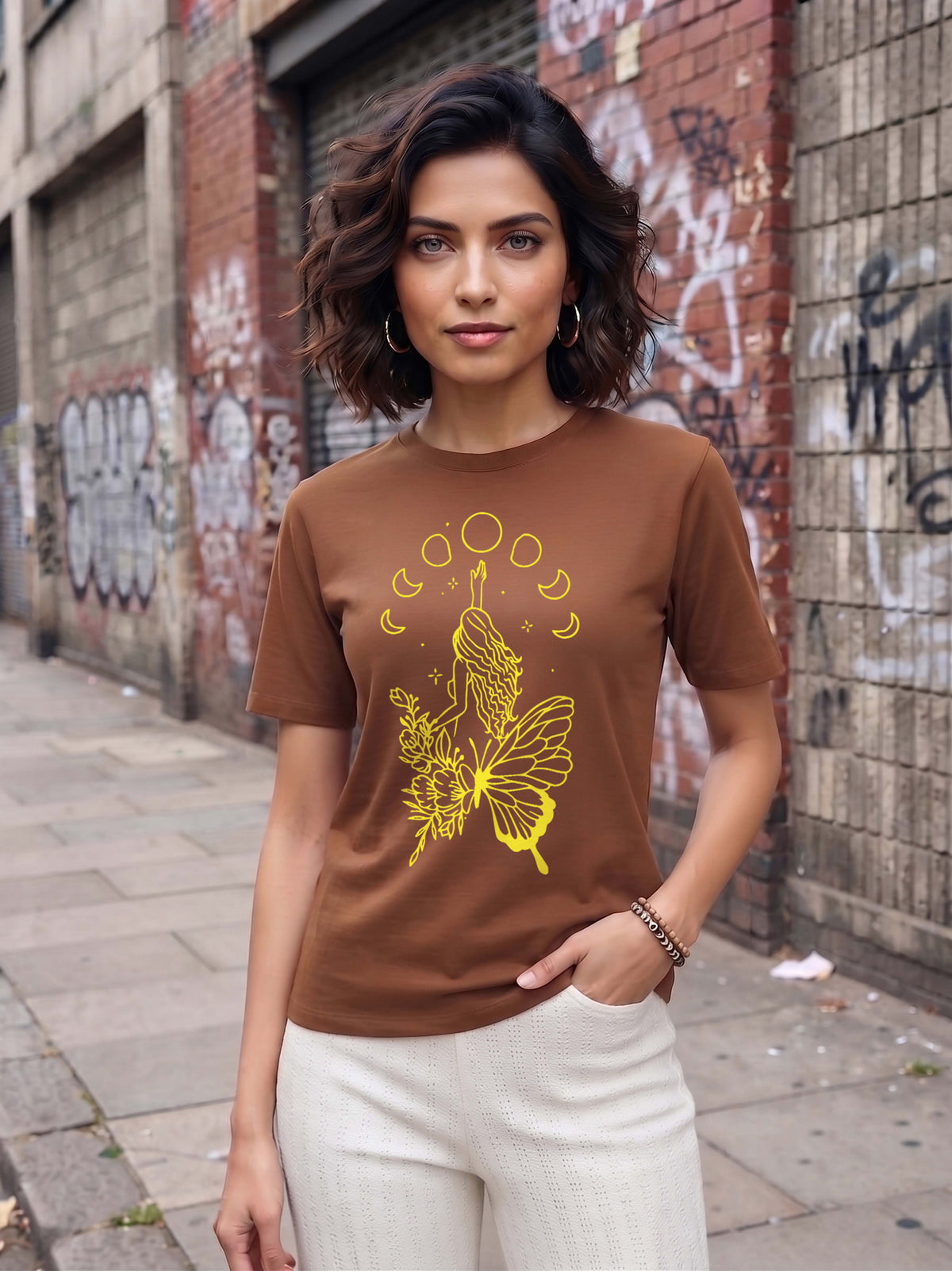Half Sleeve Womens Regular T-Shirt