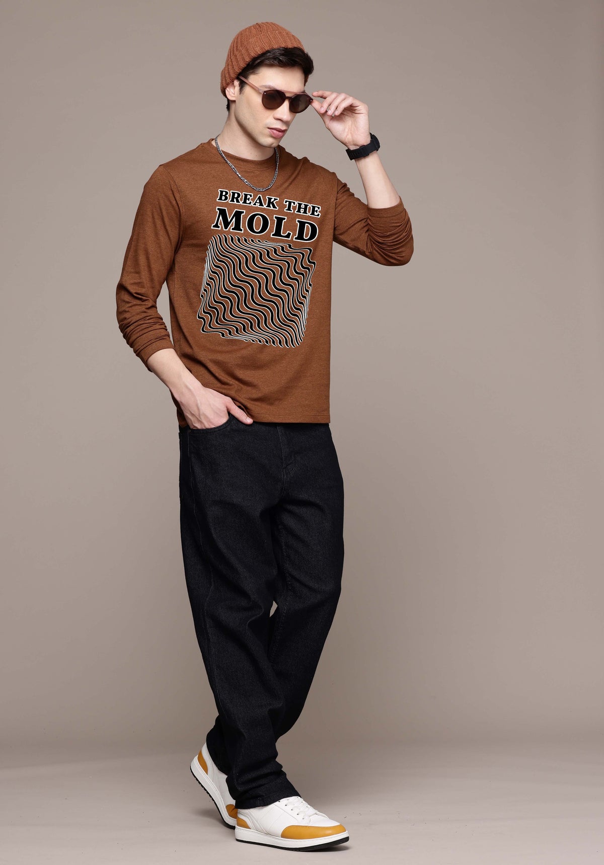 Mens Garphic Long Sleeve T-Shirts