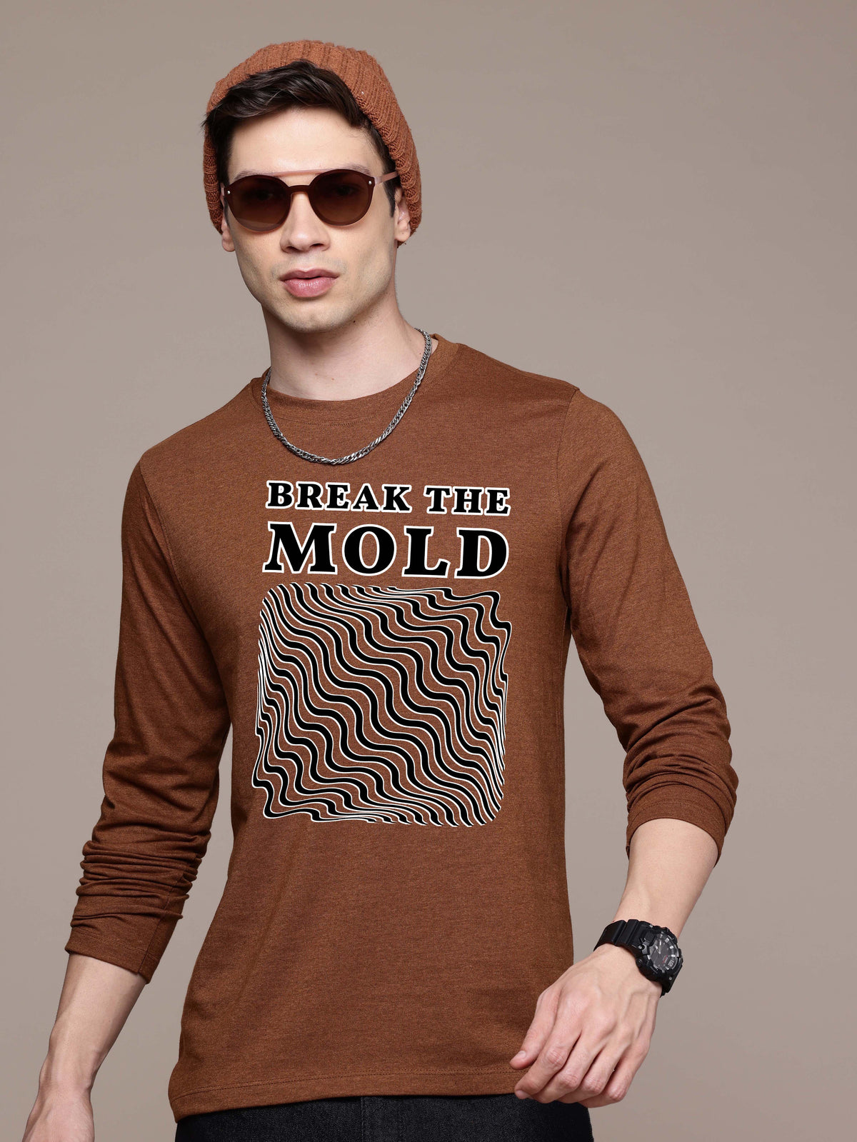 Mens Garphic Long Sleeve T-Shirts