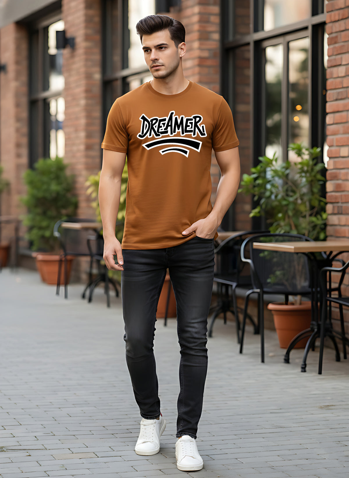 Mens Graphic Regular Half Sleeve T Shirt