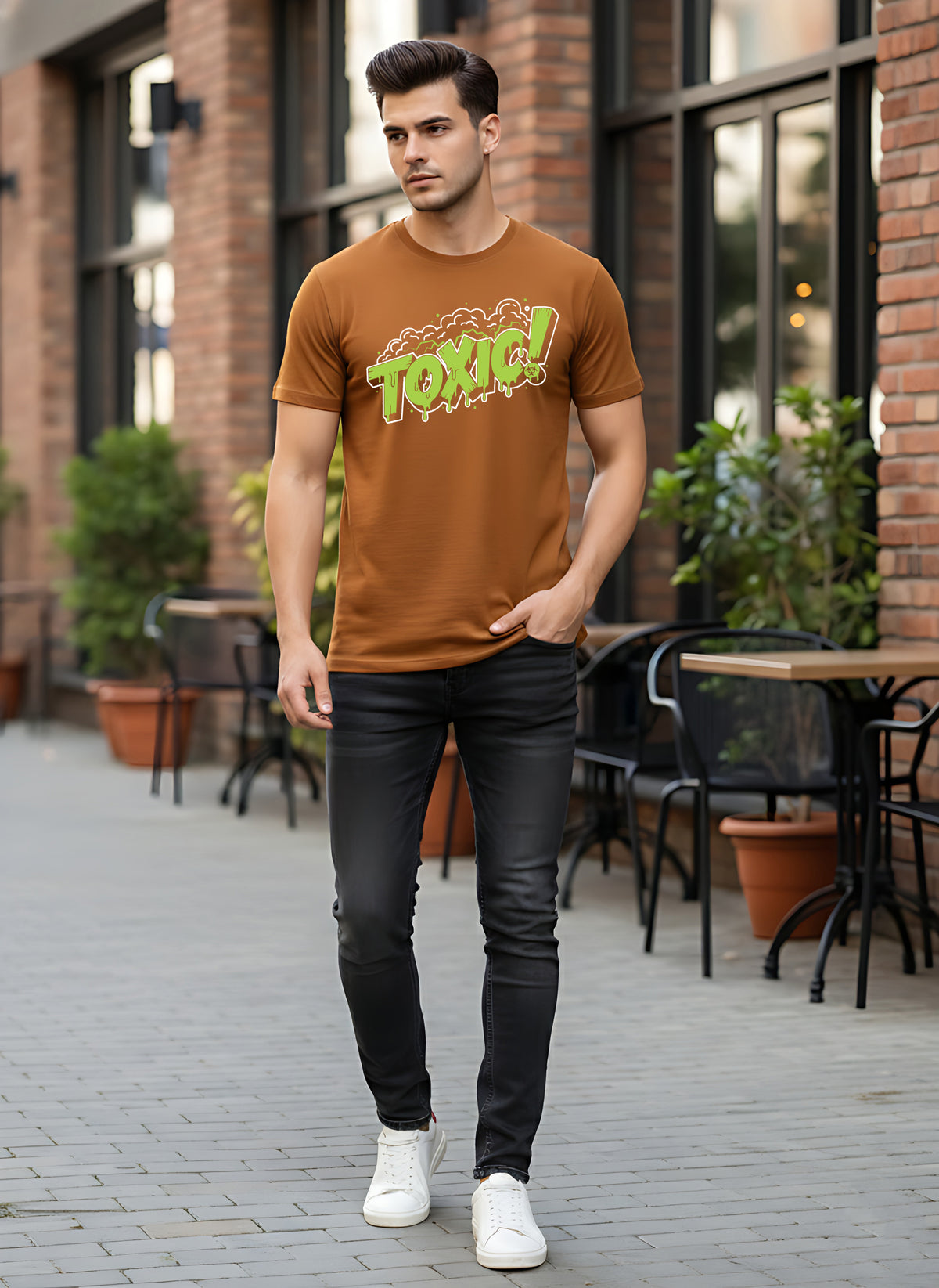 Mens Graphic Regular Half Sleeve T Shirt