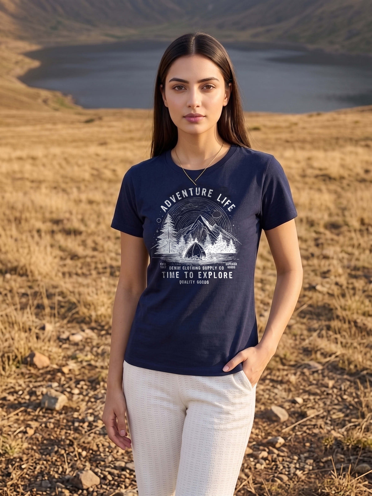 Half Sleeve Womens Regular T-Shirt