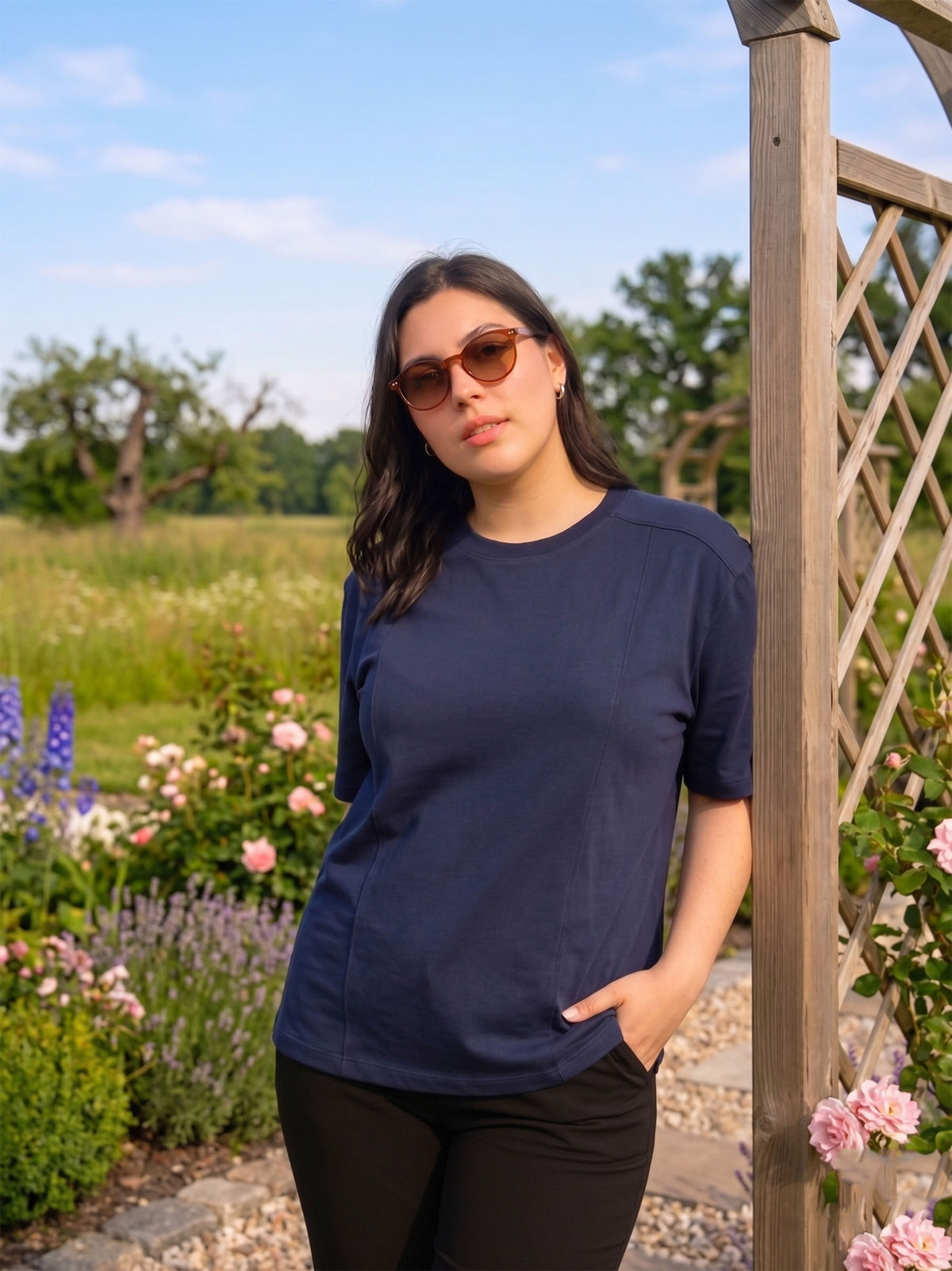 Navy Plus Size T-Shirt