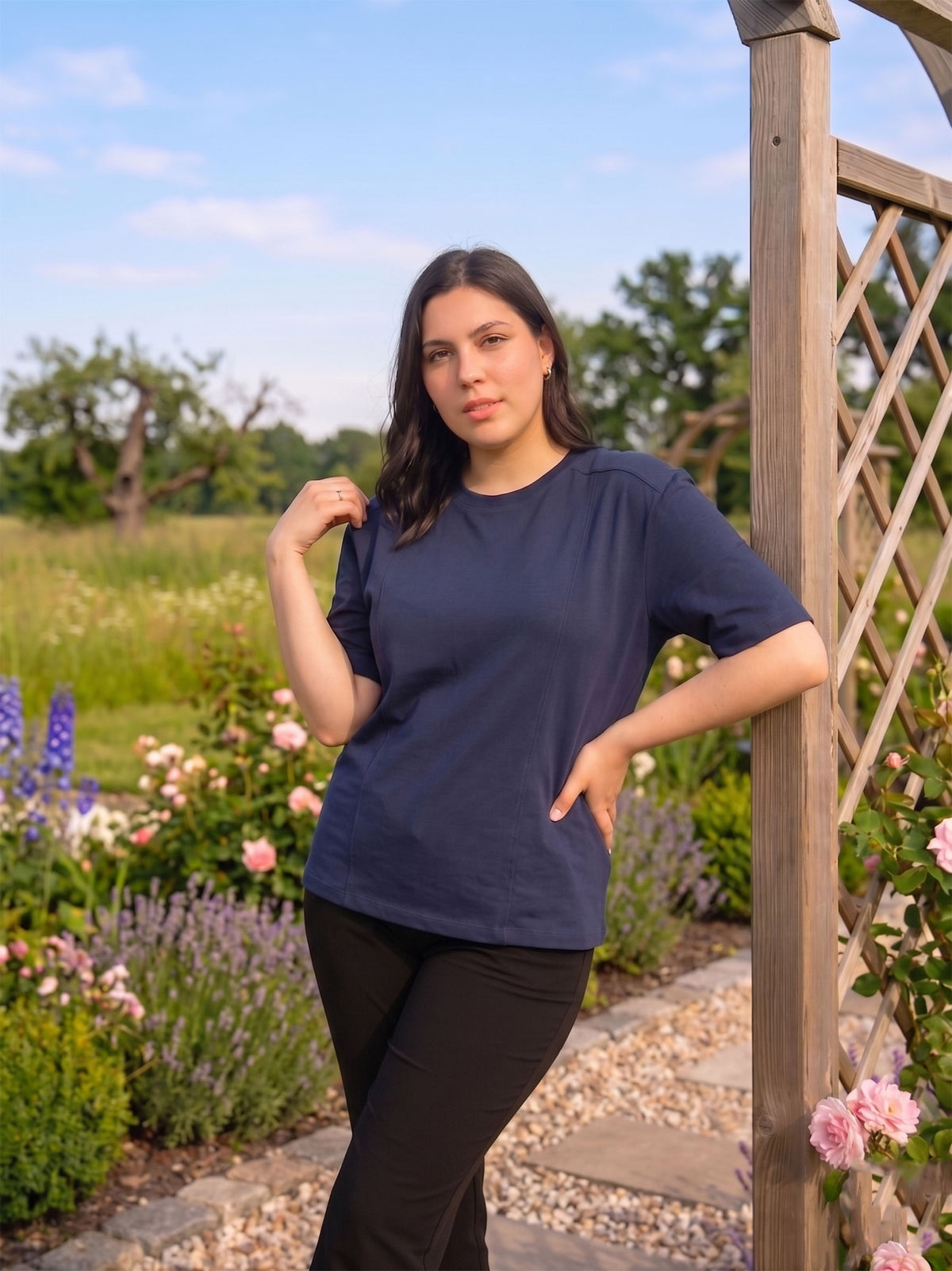 Navy Plus Size T-Shirt