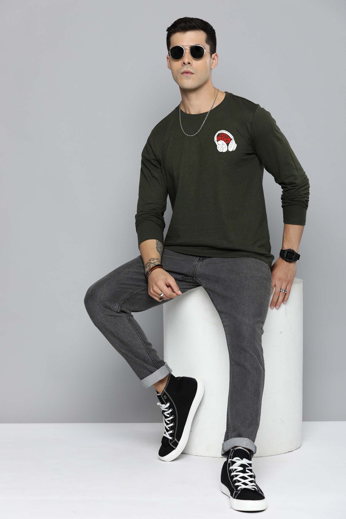 Mens Graphic Long Sleeve