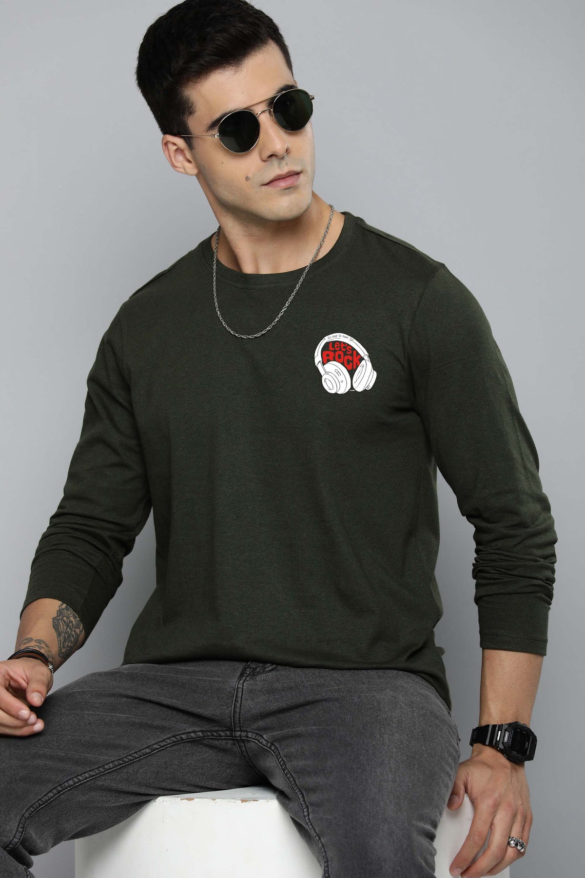 Mens Graphic Long Sleeve