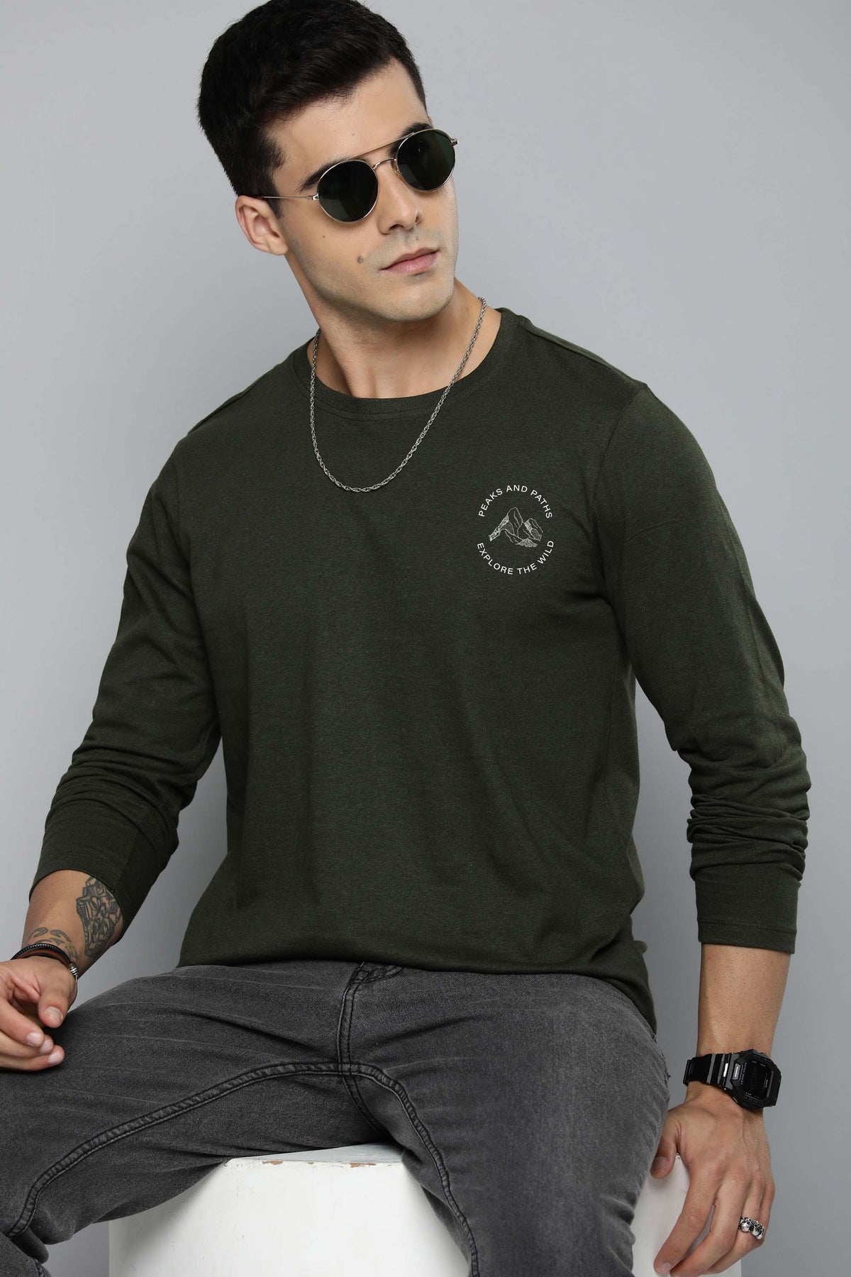 Mens Graphic Long Sleeve
